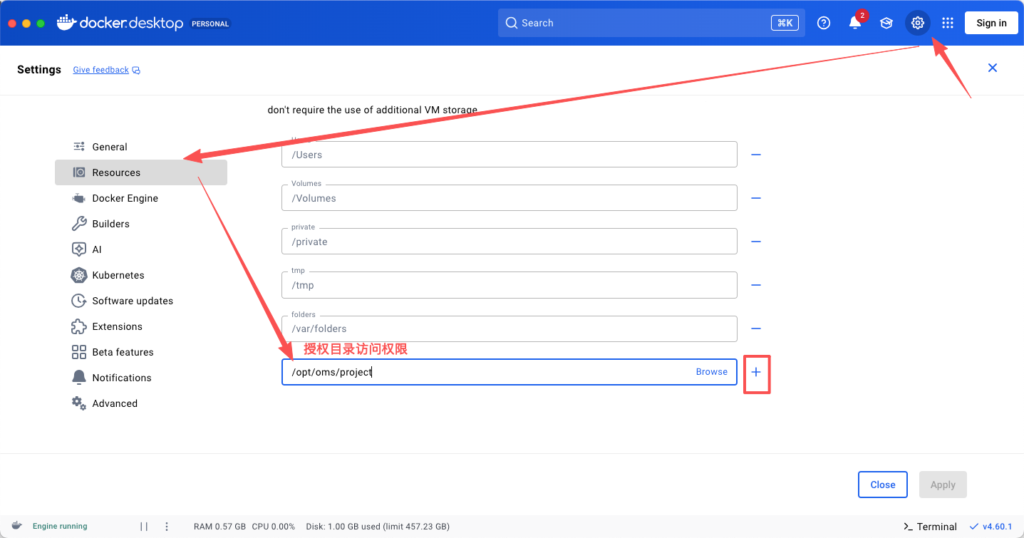 授权docker目录访问权限